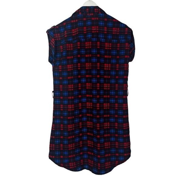 Poetry Plaid Shirt Dress Size Medium - Picture 2 of 6
